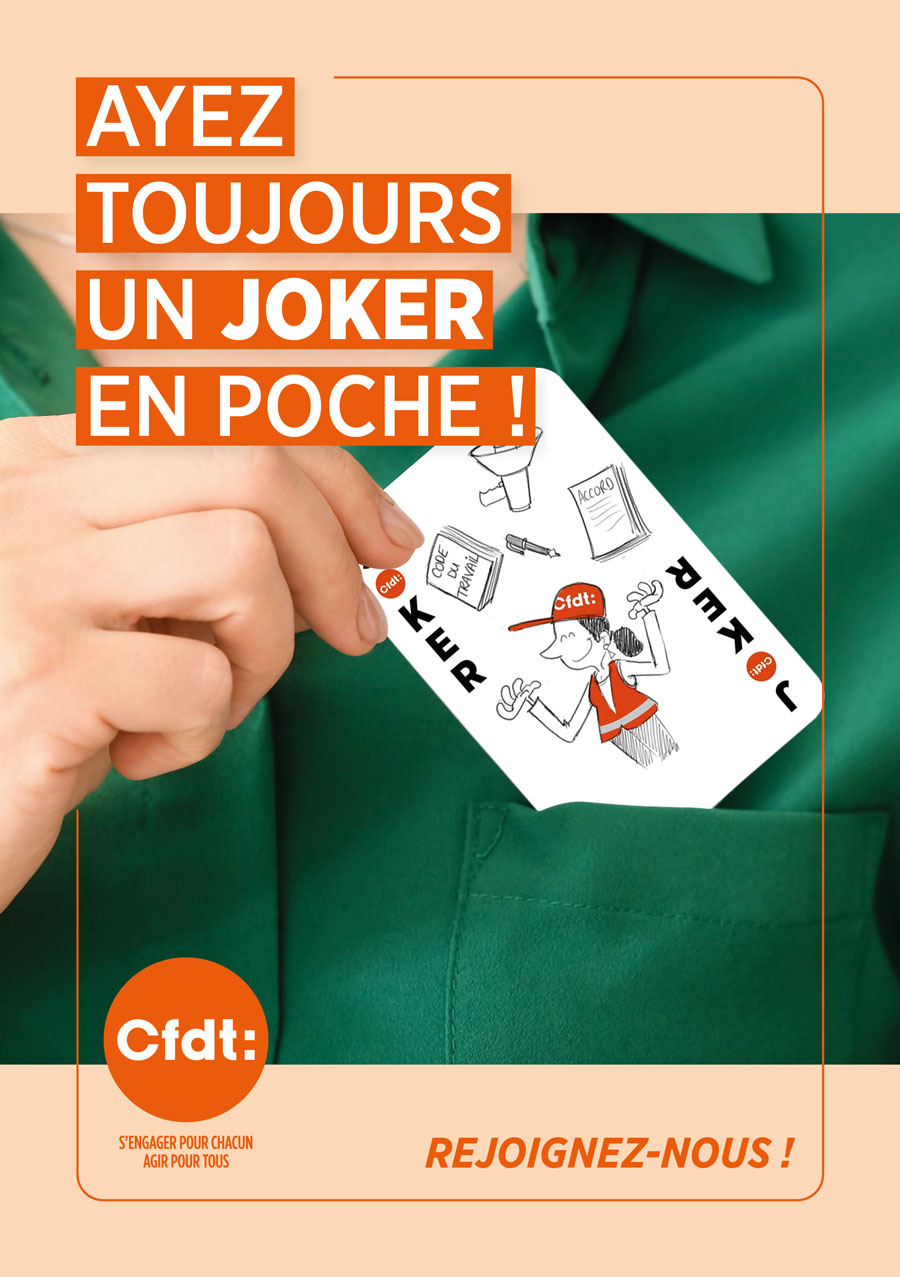 Proposition Ayez toujours un joker en poche - CFDT - femme