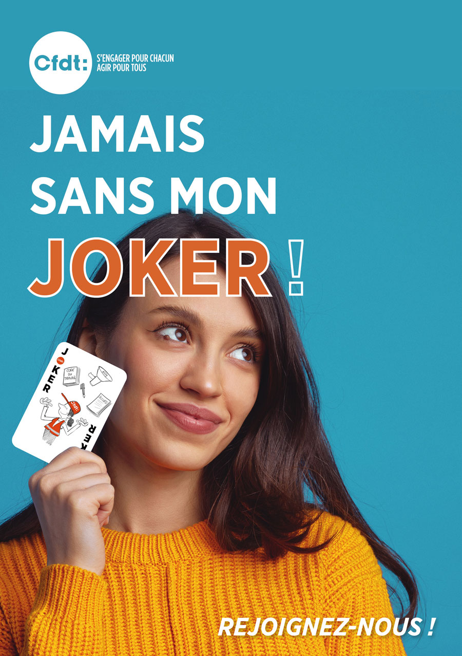 Proposition Jamais sans mon joker - CFDT - femme